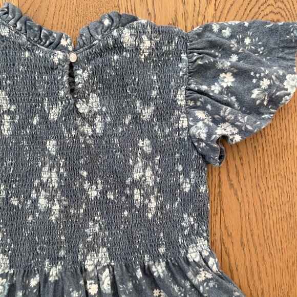 Ralph Lauren Girls' Floral Smocked Cotton Jersey Dress - Picture 5 of 6